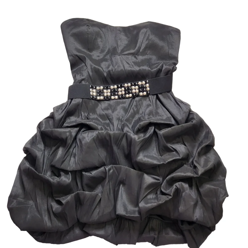Torrid Black Hilo Pickup Strapless Formal Dress Plus Size 22 New Bubble Dress - Picture 8 of 10